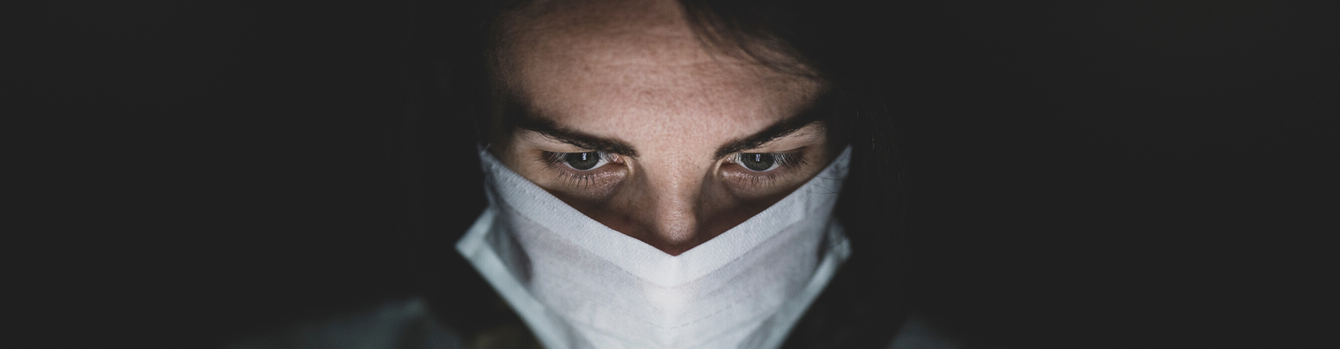 A person wearing a mark