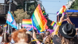 People celebrating Pride